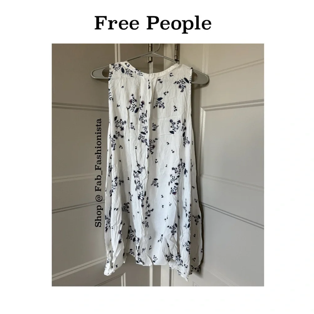 Free People floral tunic swing dress size Medium